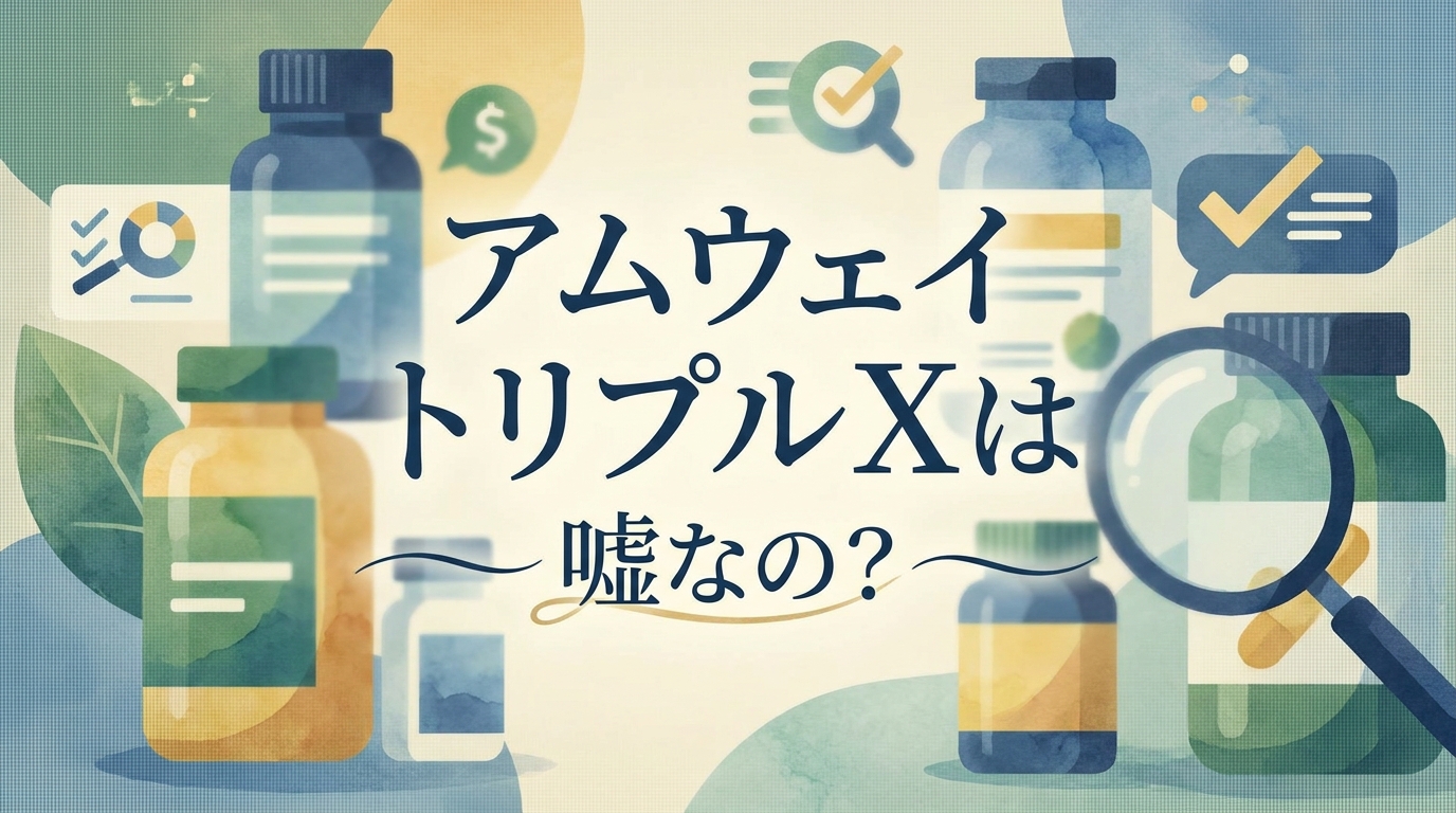 アムウェイ トリプルXは嘘なの？