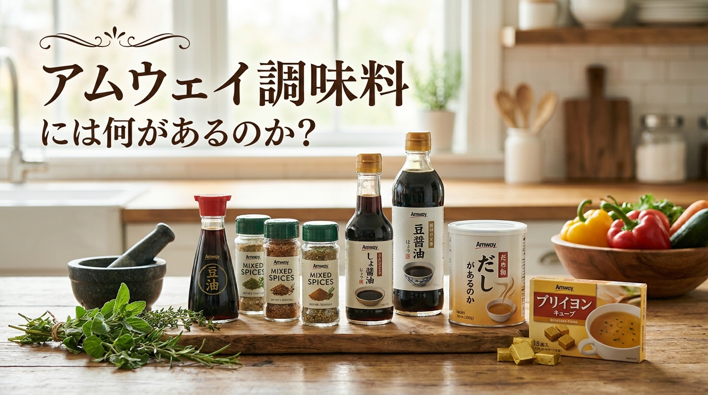 アムウェイ調味料には何があるのか？