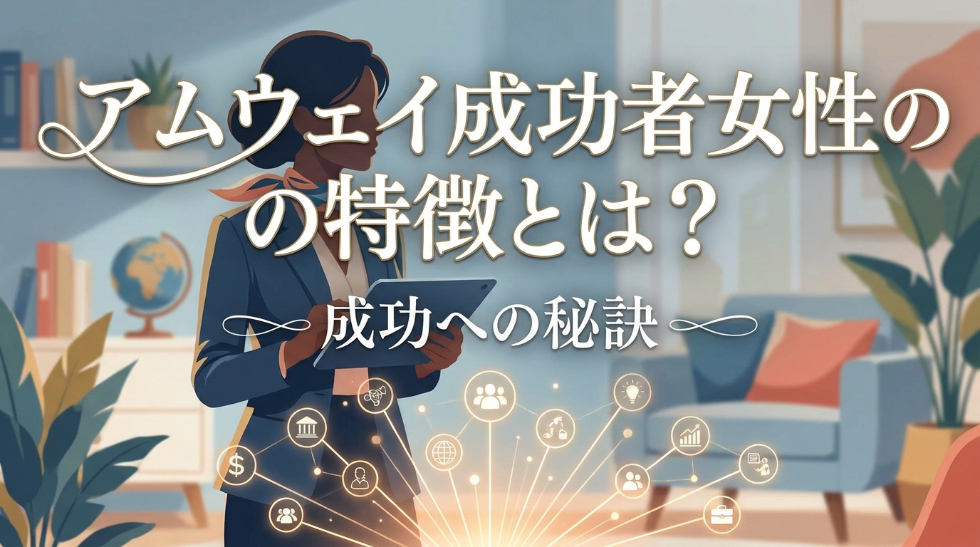 アムウェイ成功者女性の特徴とは？