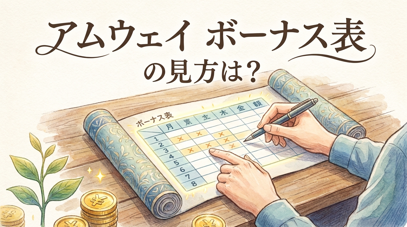 アムウェイ ボーナス表の見方は？