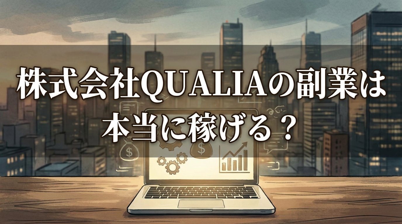 株式会社QUALIAの副業は本当に稼げる？