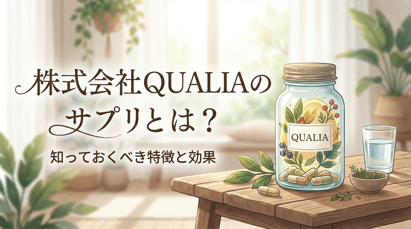 株式会社QUALIAのサプリとは？
