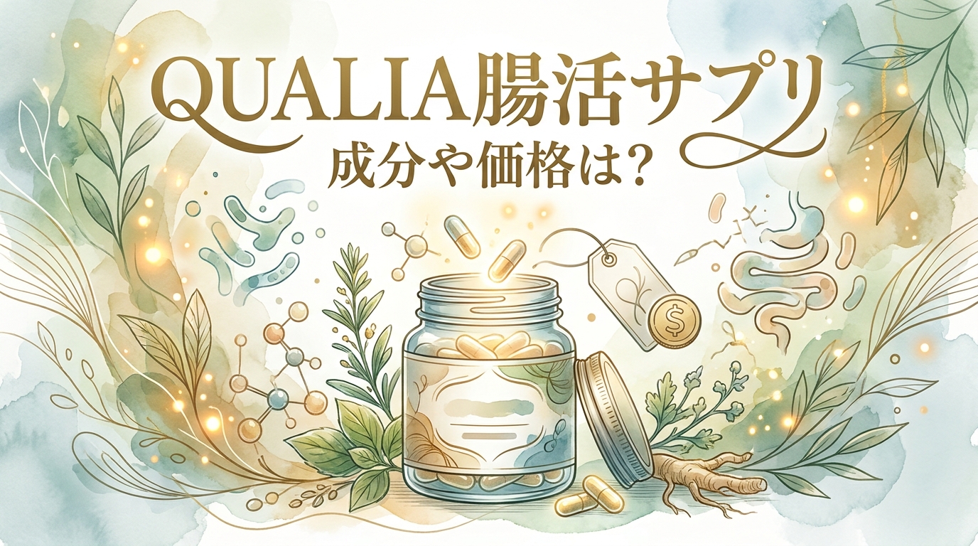 QUALIA腸活サプリの成分や価格は？