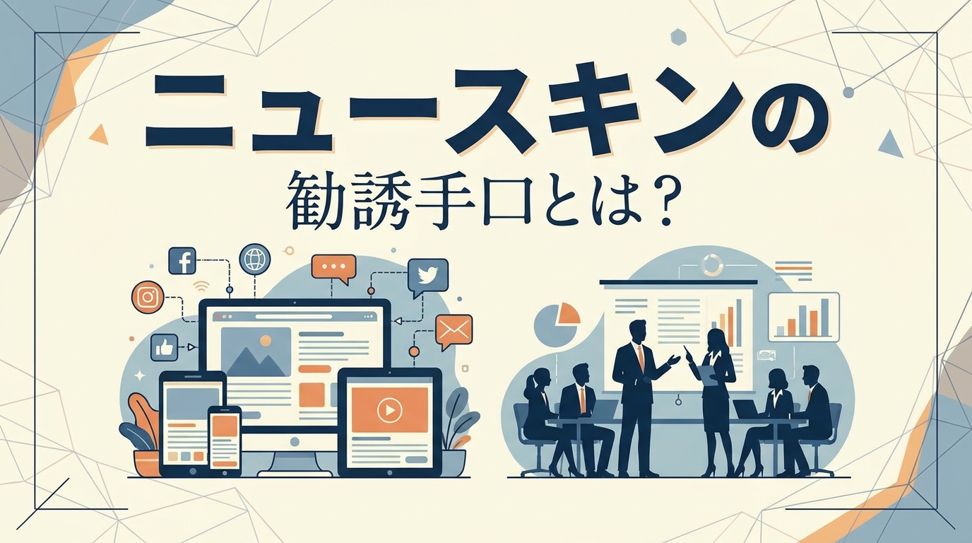 ニュースキンの勧誘手口とは？
