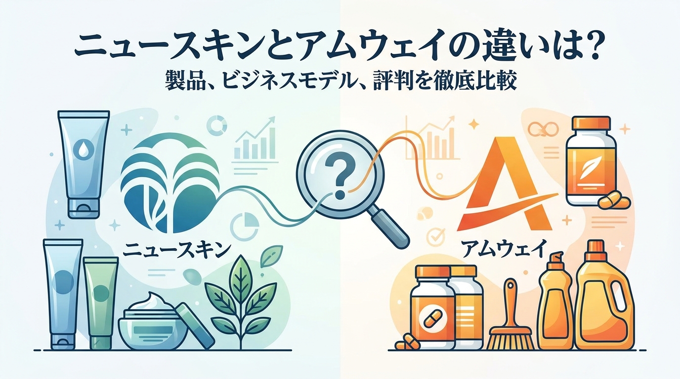 ニュースキンとアムウェイの違いは？